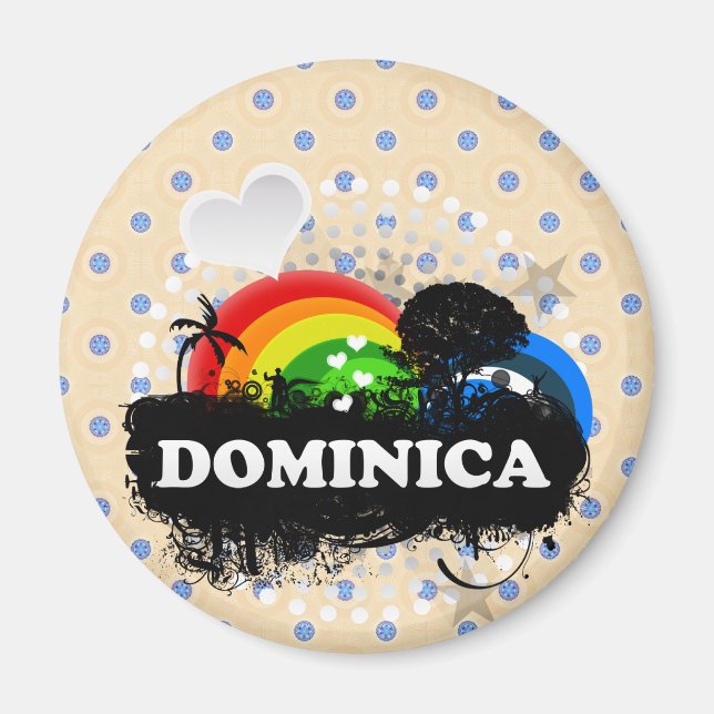Imán Cute Fruity Dominica (Frente)
