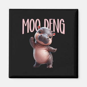 Imán Cute Funny Moo-deng Ba