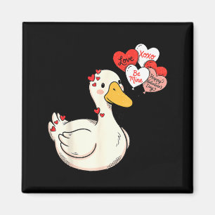 Imán Cute Funny Valentine Silly Gooses Pato Amor Matchi