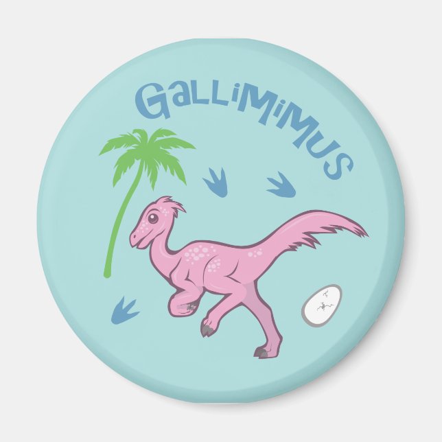 Imán Cute Gallimimus (Frente)