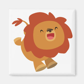 Imán Cute Gamboling Personalizado Lion Magnet