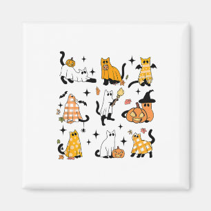 Imán Cute Gato Fantasma Divertido vestido Halloween Rop