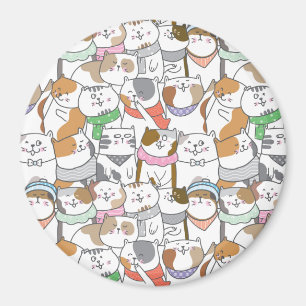 Imán Cute Gats Magnet