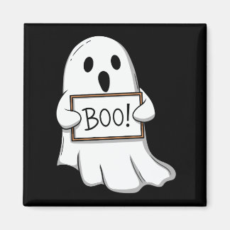 Imán Cute Ghost BOO Sign Pin Button