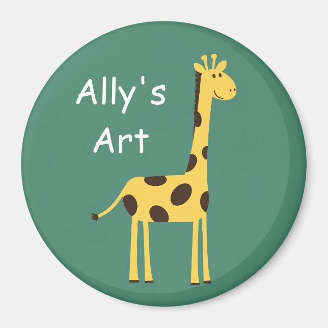 Imán Cute Giraffe (Frente)