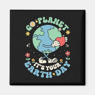 Imán Cute Go Planet Es Tu Tierra Día 2025 Profesora