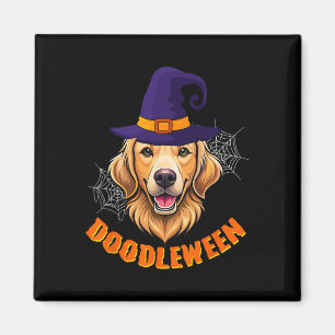 Imán Cute Goldendoodle Halloween Spookee Golden Doodle