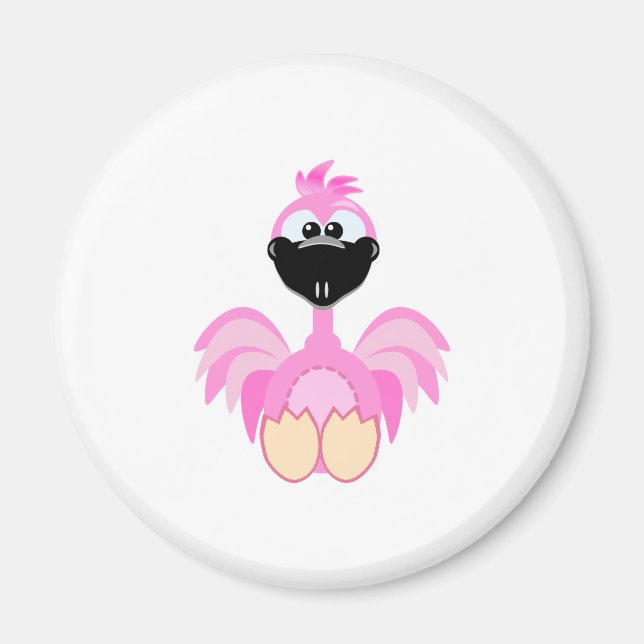 Imán Cute Goofkins flamingo (Frente)