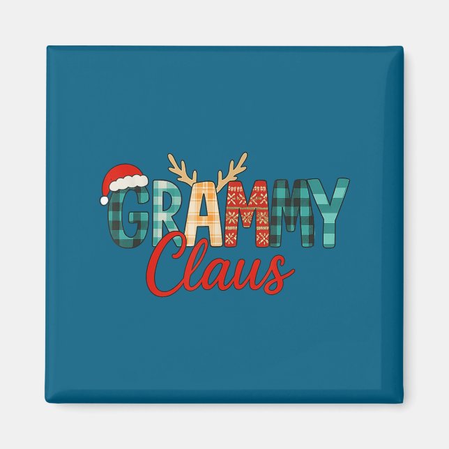 Imán Cute Grammy Claus Christmas For Grandma Santa Hat  (Frente)