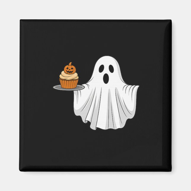 Imán Cute Halloween Fantasma Sostenedor de bollería de  (Frente)