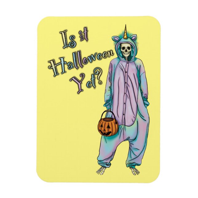 Imán Cute Halloween Skeleton Magnet (Vertical)