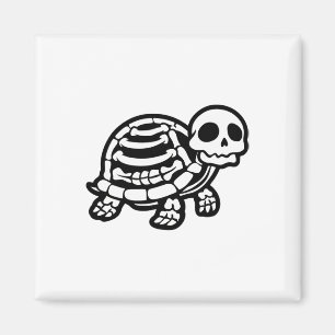 Imán Cute Halloween Turtle Skeleton Tortoise Fossiers A
