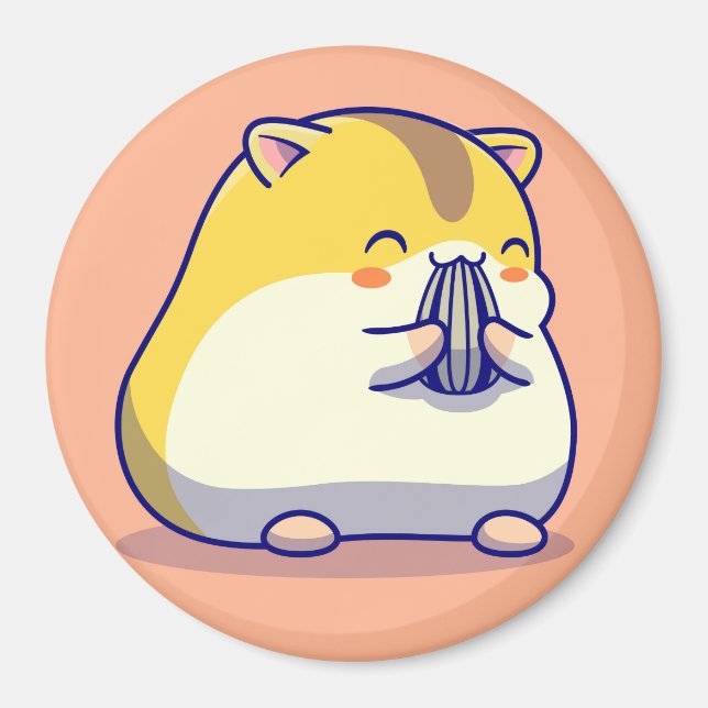 Imán Cute Hamster Magnet (Frente)