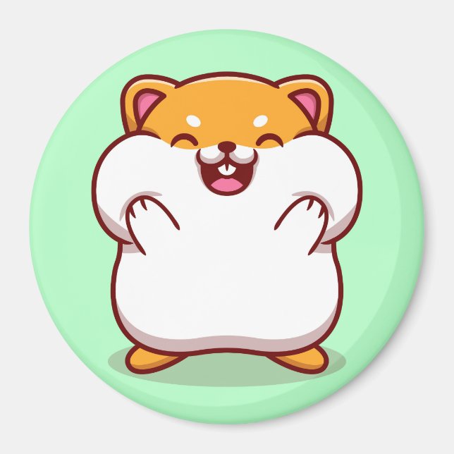 Imán Cute Hamster Magnet (Frente)