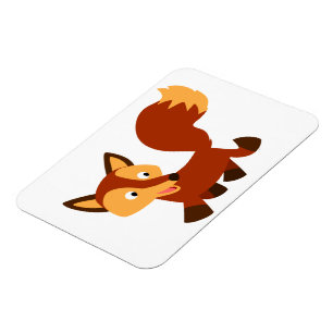 Imán Cute Happy Personalizado Fox Flexible Magnet