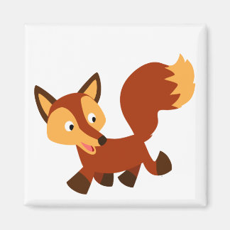 Imán Cute Happy Personalizado Fox Magnet