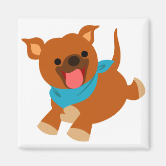 Imán Cute Happy Personalizado Staffie Magnet