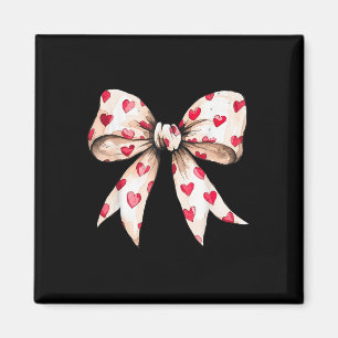 Imán Cute Heart Love Coquette Bow Valentine Day Women