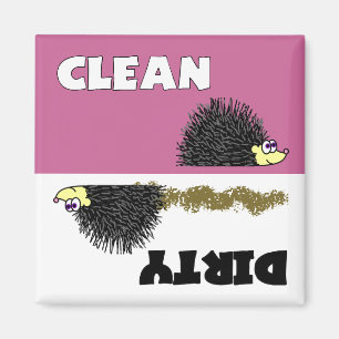 Imán Cute Hedgehog Limpiar / Sucio Refrigerador
