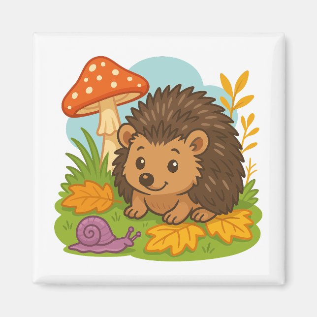Imán Cute Hedgehog Magnet (Frente)