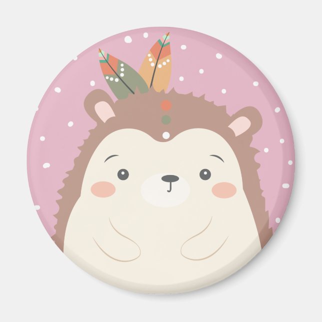 Imán Cute Hedgehog Magnet (Frente)
