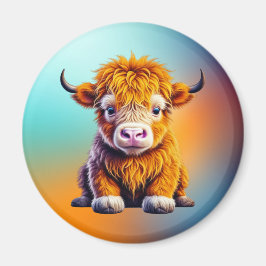 Imán Cute Highland Cow