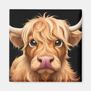Imán Cute Highland Cow