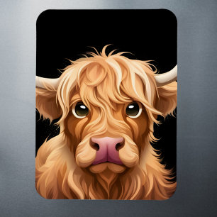 Imán Cute Highland Cow