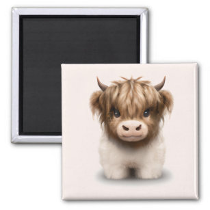 Imán Cute Highlands Escocia Cow