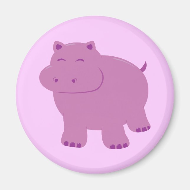 Imán Cute Hippo (Frente)