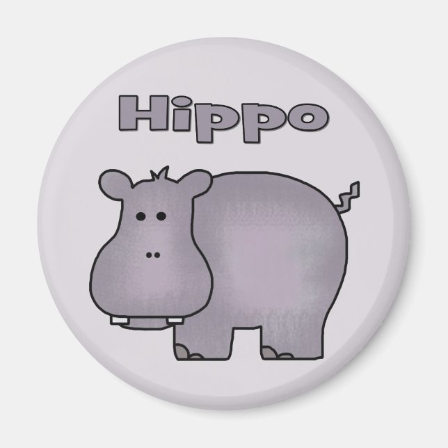Imán Cute Hippo (Frente)