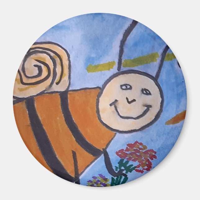 Imán Cute Honey Bee Magnet (Frente)