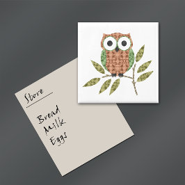 Imán Cute Hoot Owl Kitchen Magnet