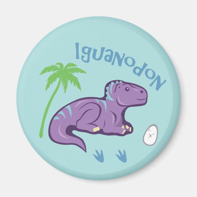 Imán Cute Iguanodon (Frente)