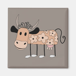 Imán Cute ilustrado Vaca