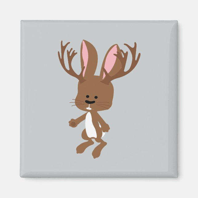 Imán Cute Jackalope (Frente)