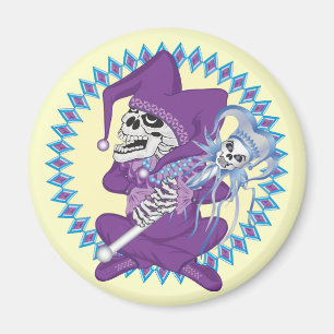 Imán Cute Jester Skull