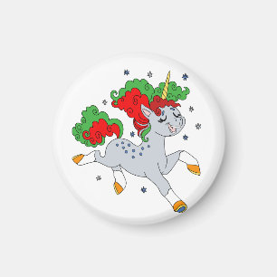 Imán Cute jolly unicorn