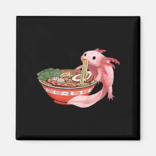 Imán Cute Kawaii Anime Axolotl Noodles japoneses de Ram