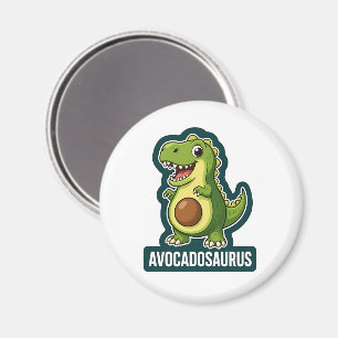 Imán Cute Kawaii Avocadosaurus Dinosaur Chiste Divertid