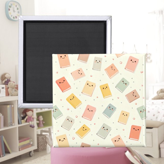 Imán Cute Kawaii Books Magnet (Subido por el creador)