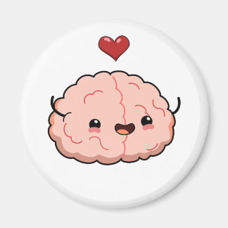 Imán Cute Kawaii Brain