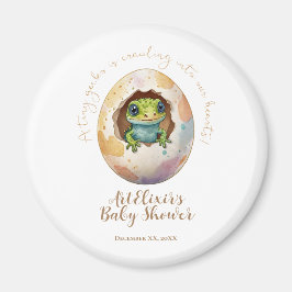 Imán Cute Kawaii Gecko Lizard Egg Baby Shower