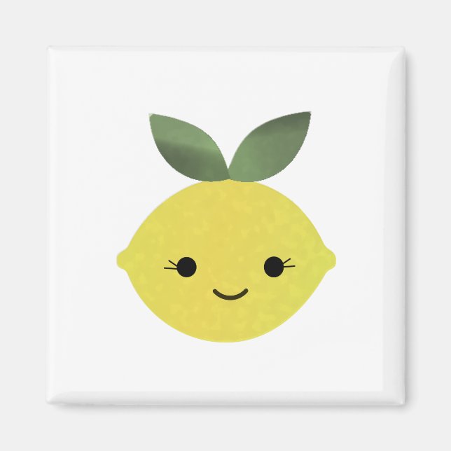 Imán Cute Kawaii Lemon (Frente)
