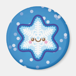 Imán Cute Kawaii Navidades Snowflake Fridge Magnet