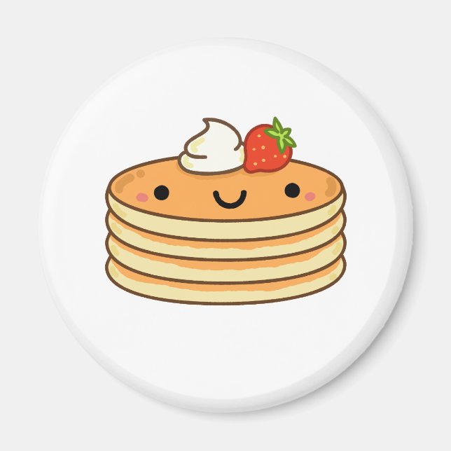 Imán Cute Kawaii Pancakes (Frente)