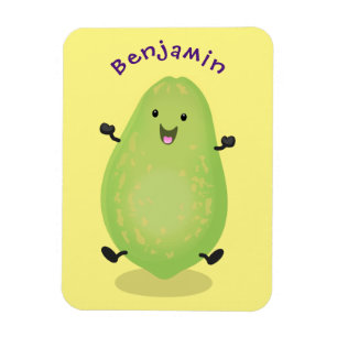 Imán Cute kawaii papaya paw personalizado ilustracion