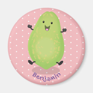 Imán Cute kawaii papaya paw personalizado ilustracion