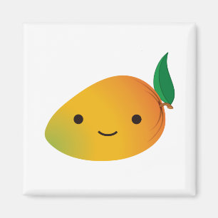 Imán Cute Kawaii Sonriente Mango