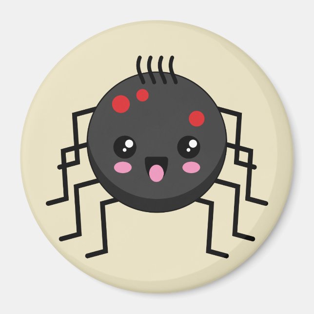 Imán Cute Kawaii Spider (Frente)